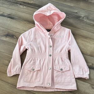 DKNY Pink Hooded Kids Jacket